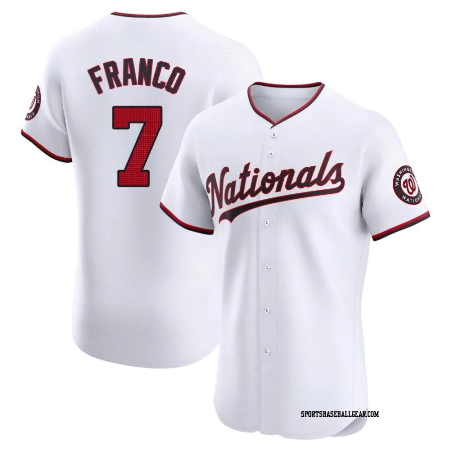 Maikel Franco Men's Washington Nationals White Elite Home Jersey