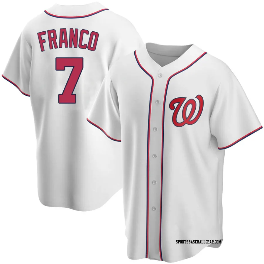 Maikel Franco Youth Washington Nationals White Replica Home Jersey