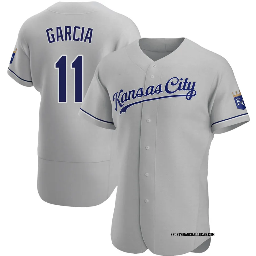 Maikel Garcia Men's Kansas City Royals Gray Authentic Road Jersey