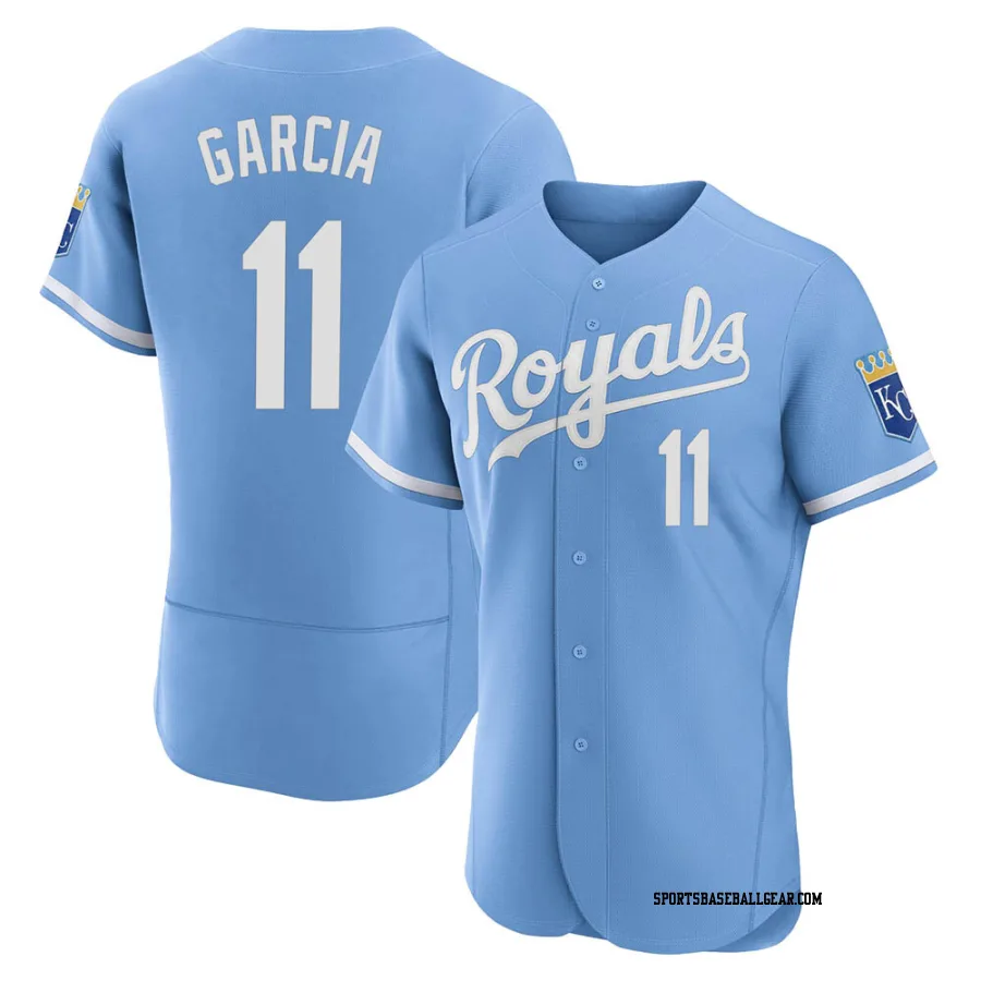 Maikel Garcia Men's Kansas City Royals Light Blue Authentic 2022 Alternate Jersey