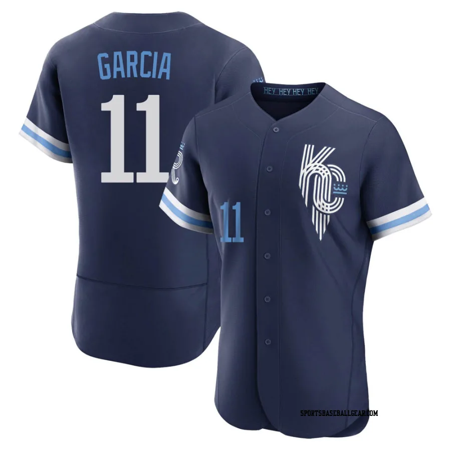 Maikel Garcia Men's Kansas City Royals Navy Authentic 2022 City Connect Jersey