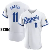 Maikel Garcia Men's Kansas City Royals White Authentic 2022 Home Jersey