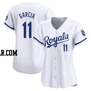 Maikel Garcia Women's Kansas City Royals White Limited Home Jersey