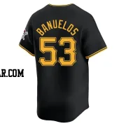 Manny Banuelos Men's Pittsburgh Pirates Black Limited Alternate Jersey