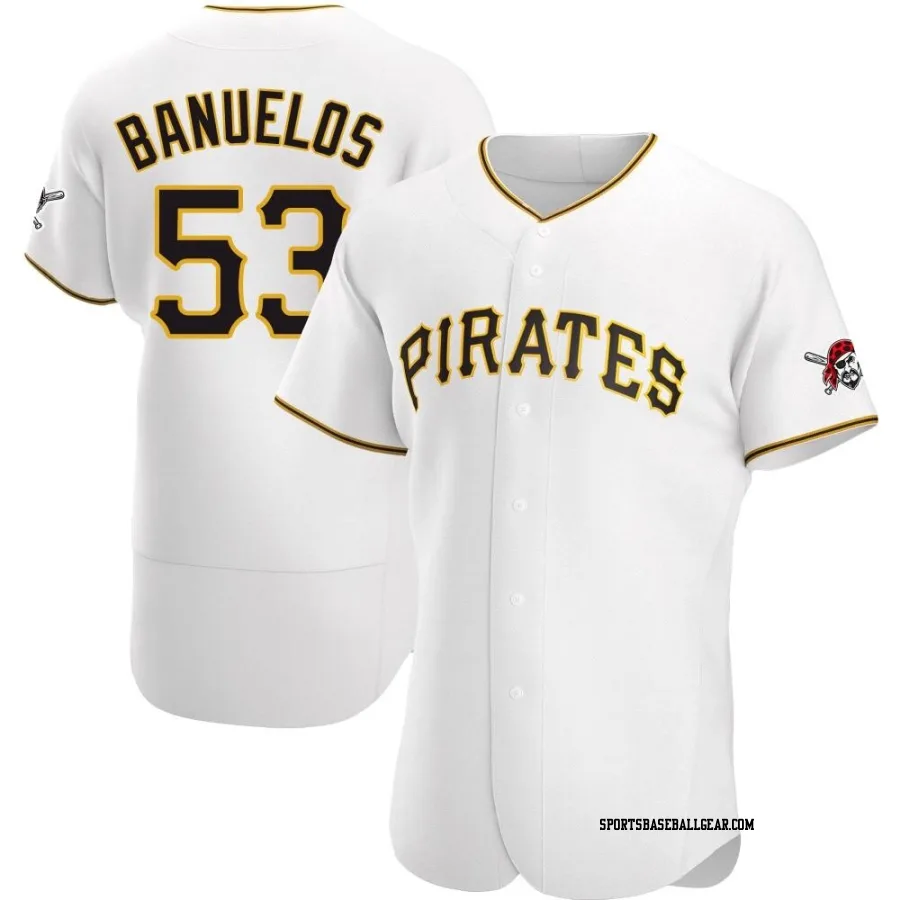 Manny Banuelos Men's Pittsburgh Pirates White Authentic Home Jersey