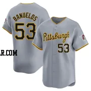 Manny Banuelos Youth Pittsburgh Pirates Gray Limited Away Jersey