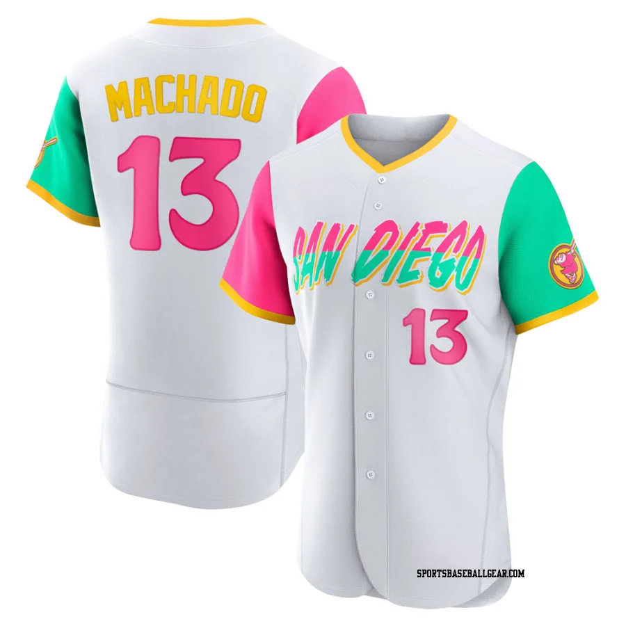 Manny Machado Men's San Diego Padres White Authentic 2022 City Connect Jersey