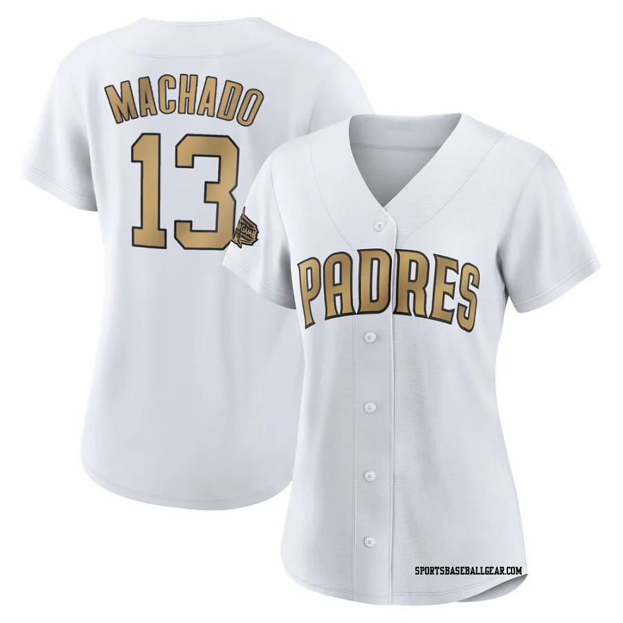 Manny Machado Women's San Diego Padres White Game Authentic 2022 All-Star Jersey