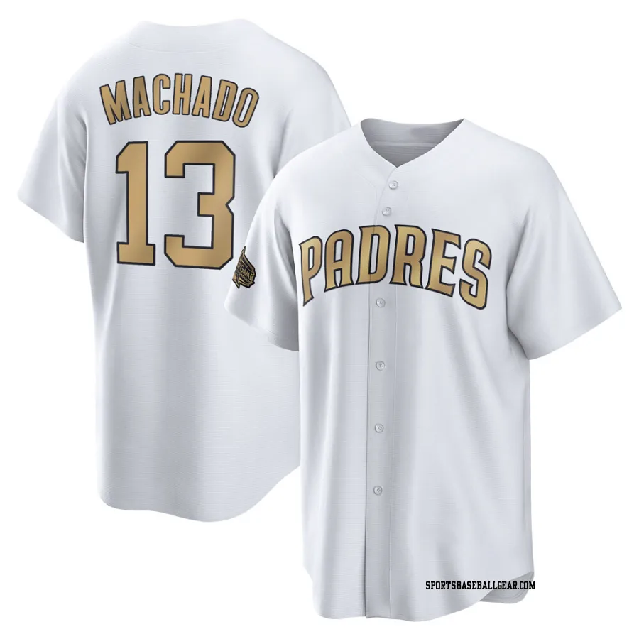 Manny Machado Youth San Diego Padres White Game Replica 2022 All-Star Jersey