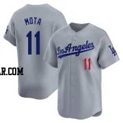 Manny Mota Men's Los Angeles Dodgers Gray Limited Away Jersey