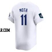 Manny Mota Men's Los Angeles Dodgers White Limited 2024 World Tour Seoul Series Home Jersey