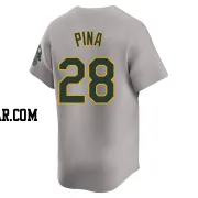 Manny Pina Men's Oakland Athletics Gray Limited Away Jersey