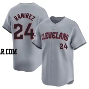 Manny Ramirez Men's Cleveland Guardians Gray Limited Road Jersey