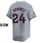 Manny Ramirez Men's Cleveland Guardians Gray Limited Road Jersey