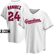 Manny Ramirez Men's Cleveland Guardians White Replica Home Jersey