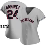 Manny Ramirez Women's Cleveland Guardians Gray Authentic Road Jersey