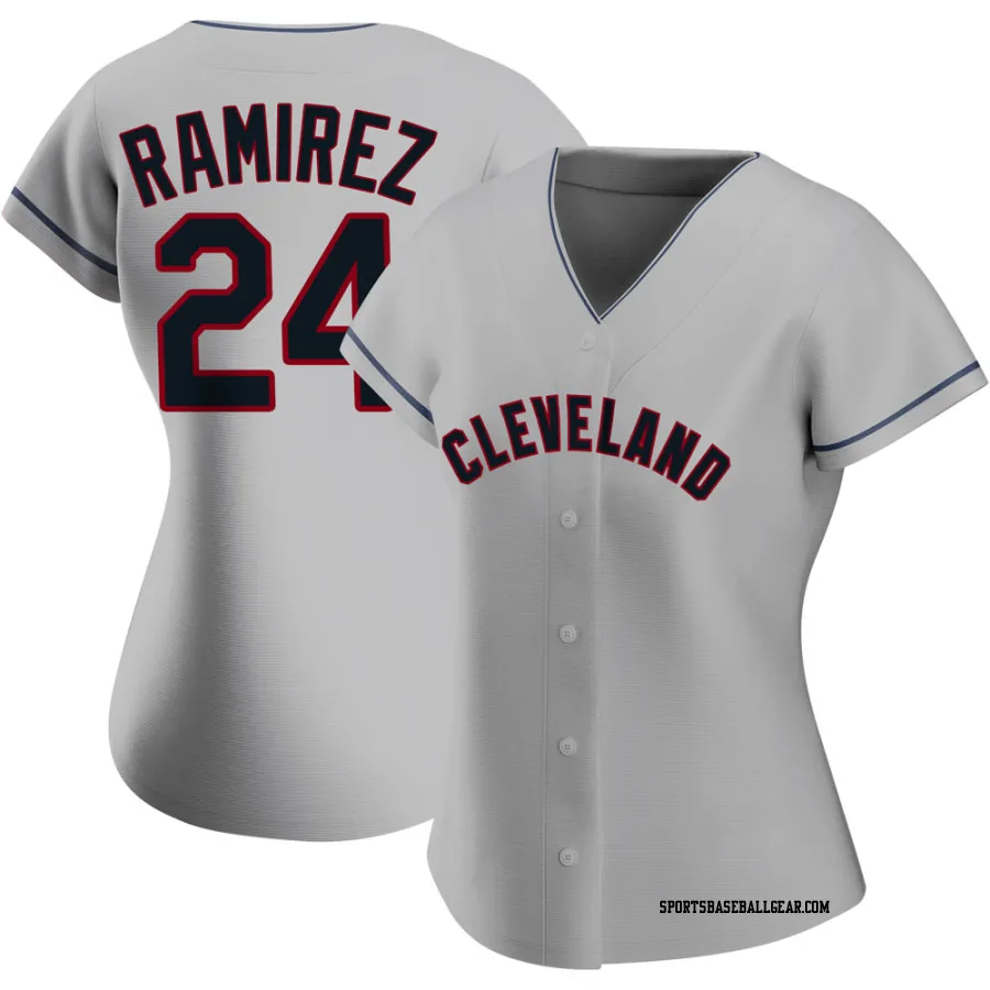 Manny Ramirez Women's Cleveland Guardians Gray Authentic Road Jersey