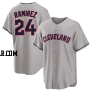 Manny Ramirez Youth Cleveland Guardians Gray Replica Road Jersey