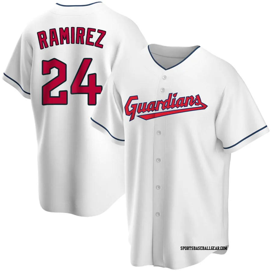 Manny Ramirez Youth Cleveland Guardians White Replica Home Jersey