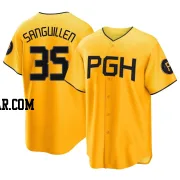 Manny Sanguillen Youth Pittsburgh Pirates Gold Replica 2023 City Connect Jersey