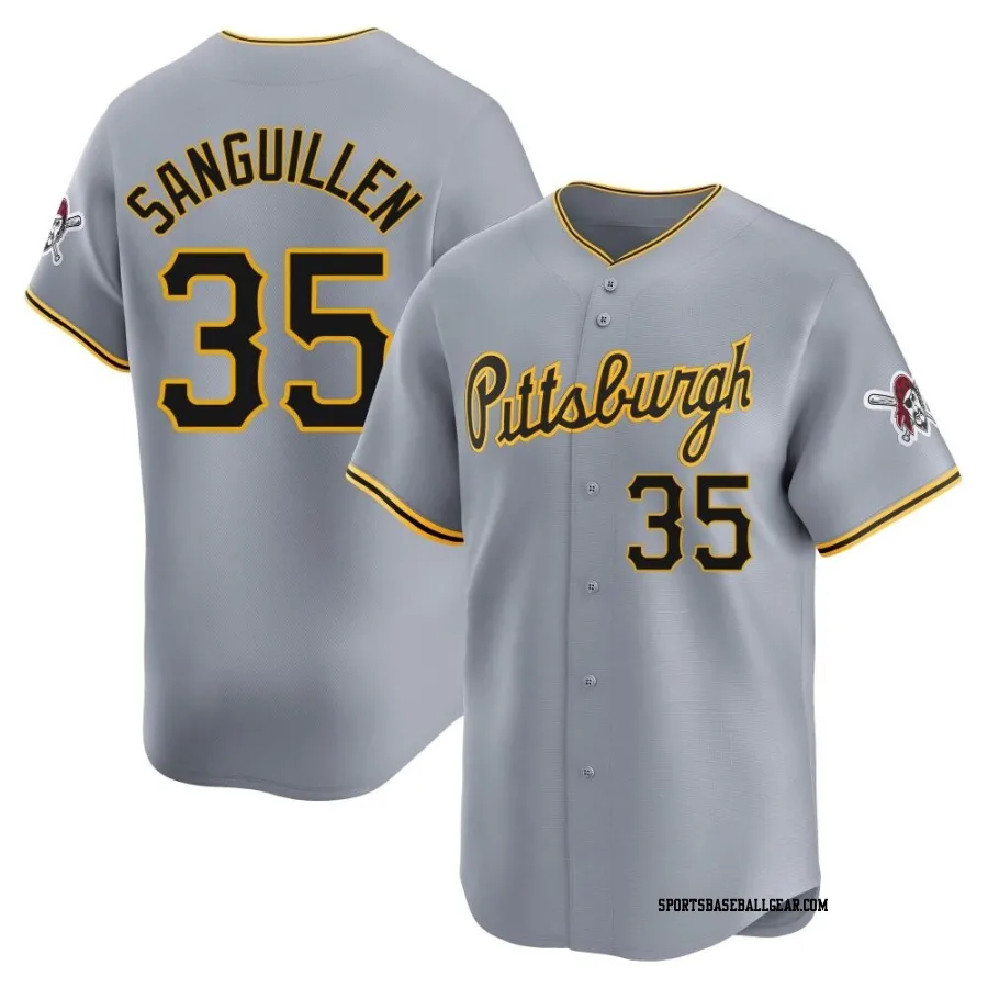 Manny Sanguillen Youth Pittsburgh Pirates Gray Limited Away Jersey