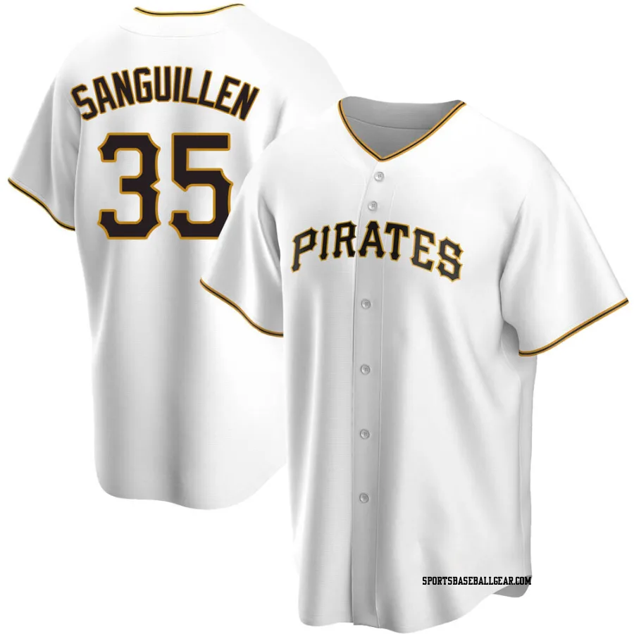 Manny Sanguillen Youth Pittsburgh Pirates White Replica Home Jersey