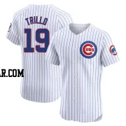 Manny Trillo Men's Chicago Cubs White Elite Home Jersey