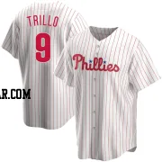 Manny Trillo Men's Philadelphia Phillies White Replica Home Jersey