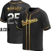 Manuel Margot Men's Los Angeles Dodgers Black Golden Replica Alternate Jersey