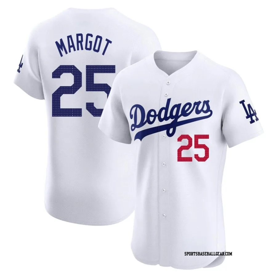 Manuel Margot Men's Los Angeles Dodgers White Elite Home Jersey