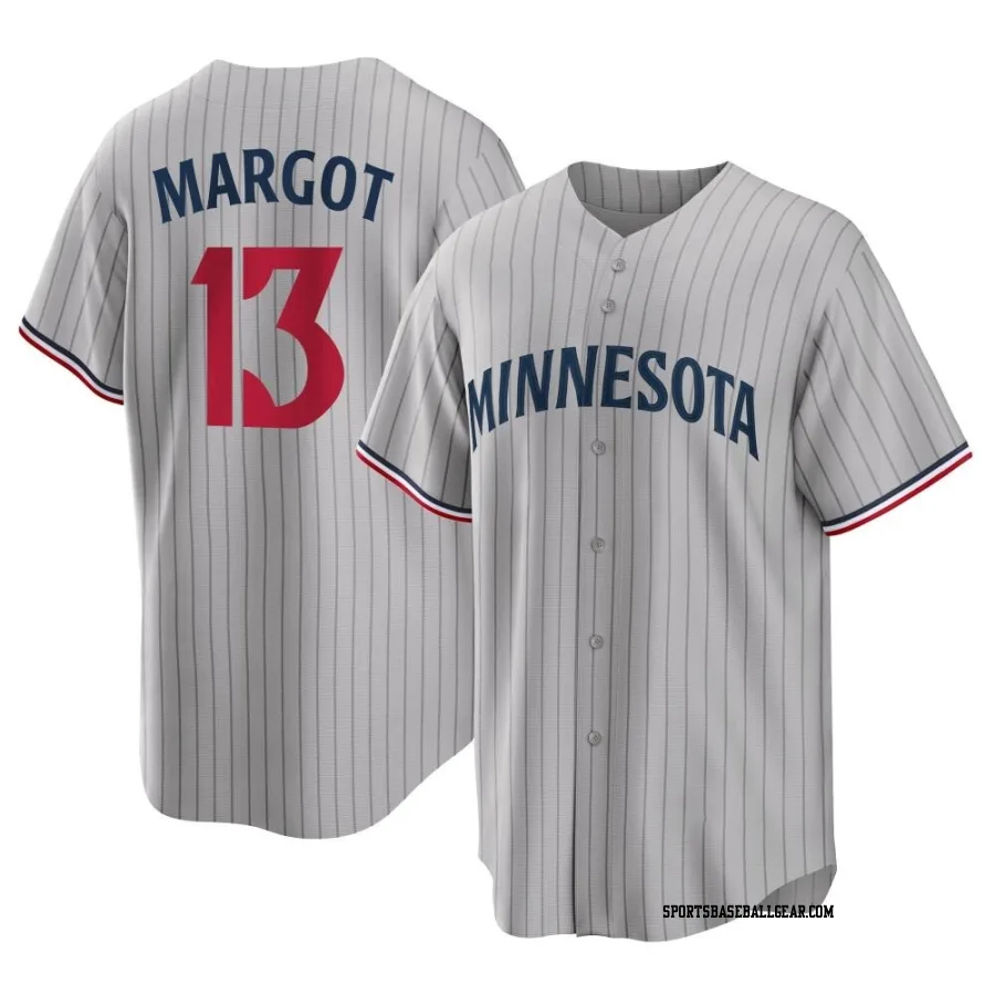 Manuel Margot Men's Minnesota Twins Gray Replica Road Jersey