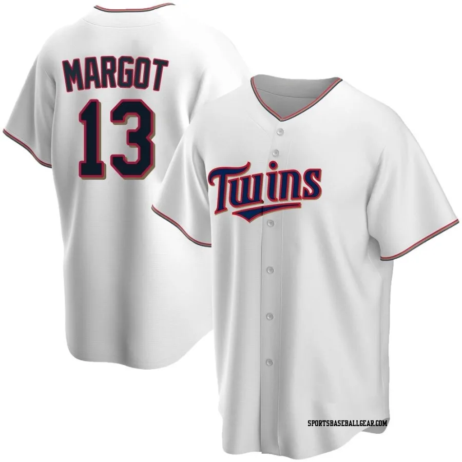 Manuel Margot Men's Minnesota Twins White Replica Home Jersey