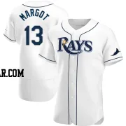 Manuel Margot Men's Tampa Bay Rays White Authentic Home Jersey