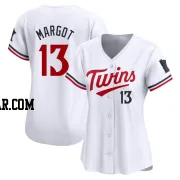 Manuel Margot Women's Minnesota Twins White Limited Home Jersey