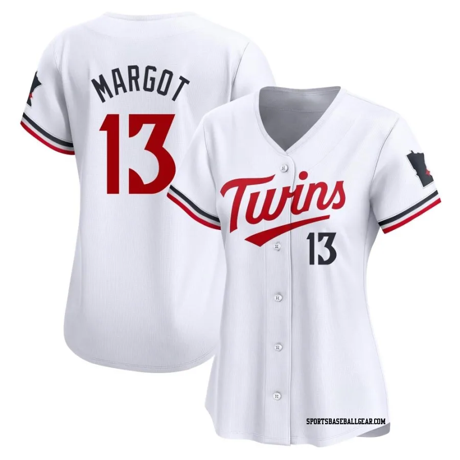 Manuel Margot Women's Minnesota Twins White Limited Home Jersey