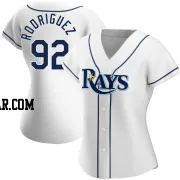 Manuel Rodriguez Women's Tampa Bay Rays White Authentic Home Jersey