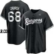 Marc Church Men's Texas Rangers White Replica Black 2023 World Series Jersey