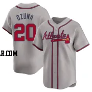 Marcell Ozuna Men's Atlanta Braves Gray Limited Away Jersey