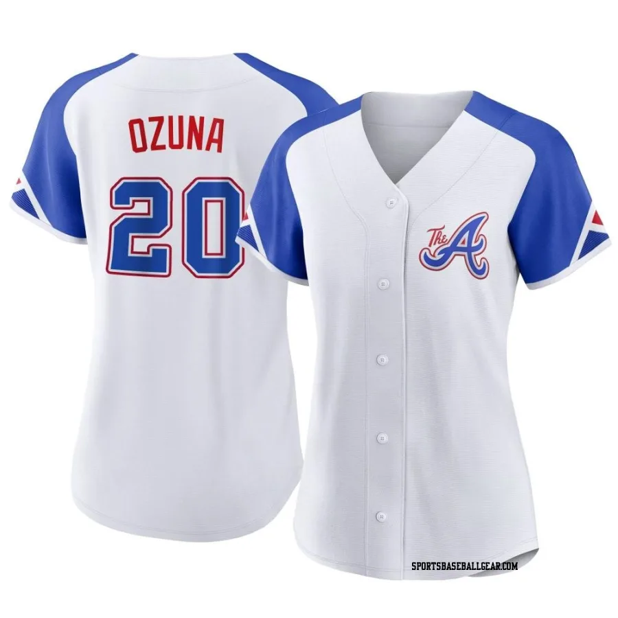 Marcell Ozuna Women's Atlanta Braves White Authentic 2023 City Connect Jersey