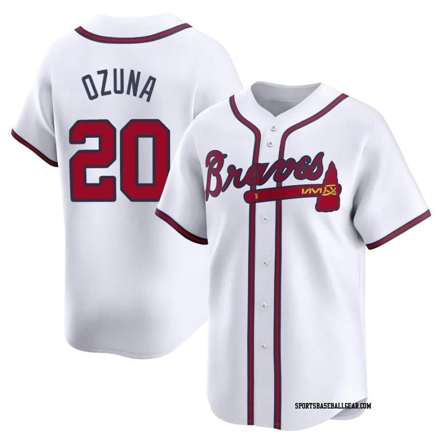 Marcell Ozuna Youth Atlanta Braves White Limited Home Jersey