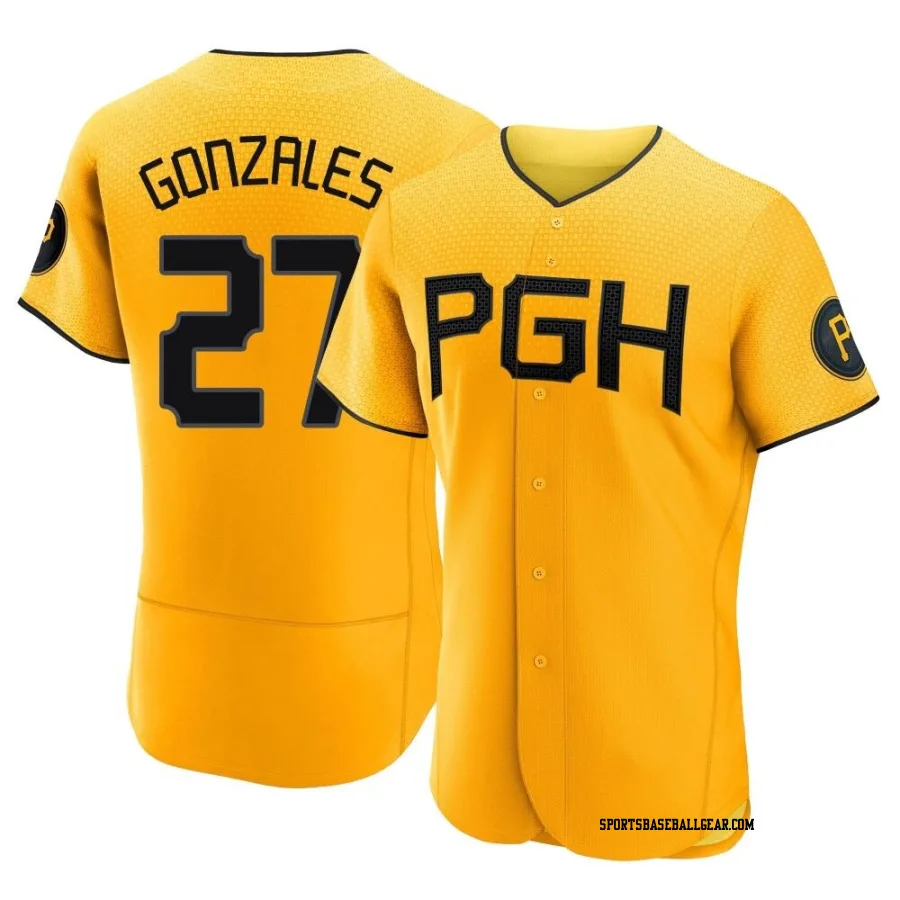 Marco Gonzales Men's Pittsburgh Pirates Gold Authentic 2023 City Connect Jersey