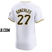 Marco Gonzales Men's Pittsburgh Pirates White Elite Home Jersey