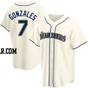 Marco Gonzales Men's Seattle Mariners Cream Replica Alternate Jersey