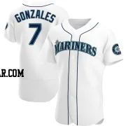 Marco Gonzales Men's Seattle Mariners White Authentic Home Jersey