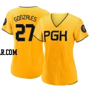 Marco Gonzales Women's Pittsburgh Pirates Gold Authentic 2023 City Connect Jersey