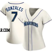 Marco Gonzales Women's Seattle Mariners Cream Authentic Alternate Jersey