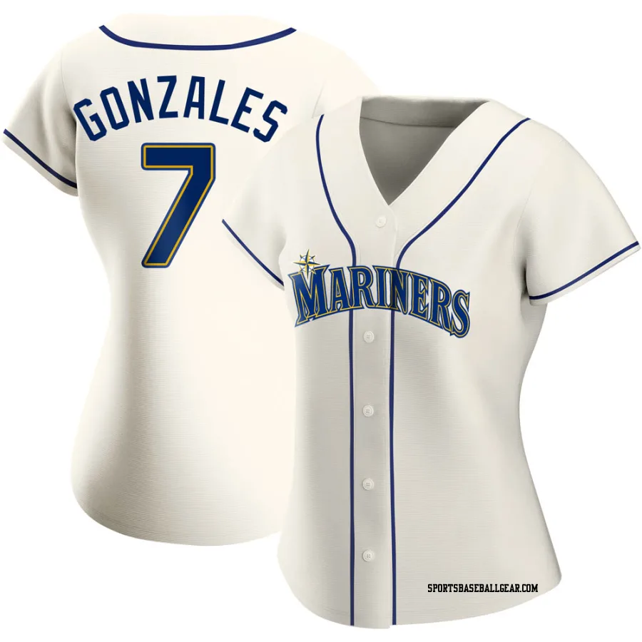 Marco Gonzales Women's Seattle Mariners Cream Authentic Alternate Jersey