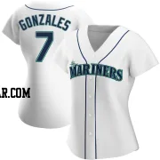 Marco Gonzales Women's Seattle Mariners White Replica Home Jersey