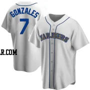 Marco Gonzales Youth Seattle Mariners White Replica Home Cooperstown Collection Jersey