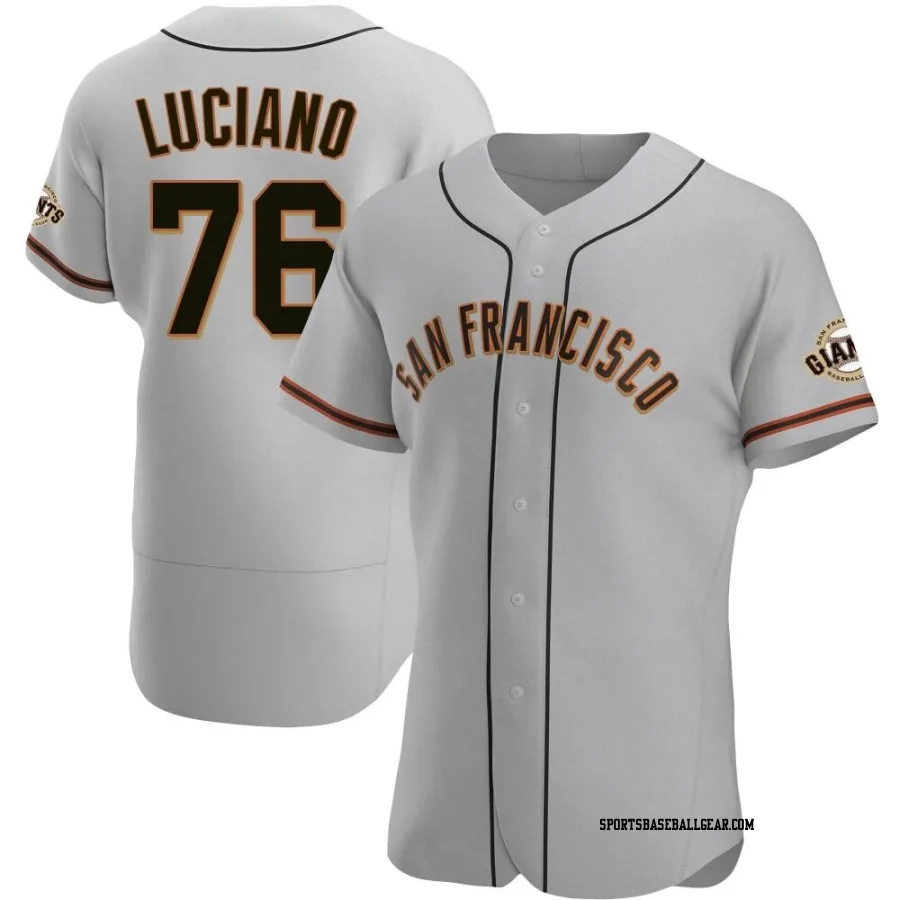 Marco Luciano Men's San Francisco Giants Gray Authentic Road Jersey